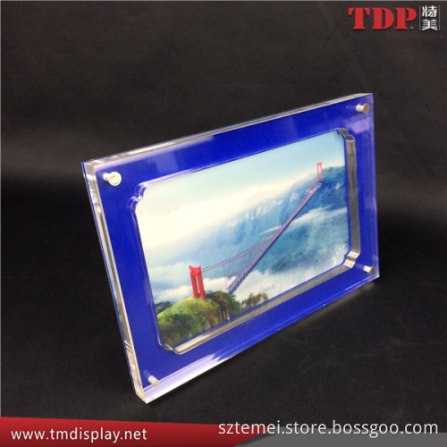2016 wholesale customized Christmas gift desktop 5 x 7 funny acrylic photo frame